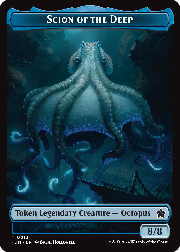 Scion of the Deep // Koma's Coil Doubled-Sided Token [Foundations Tokens] | Card Merchant Takapuna