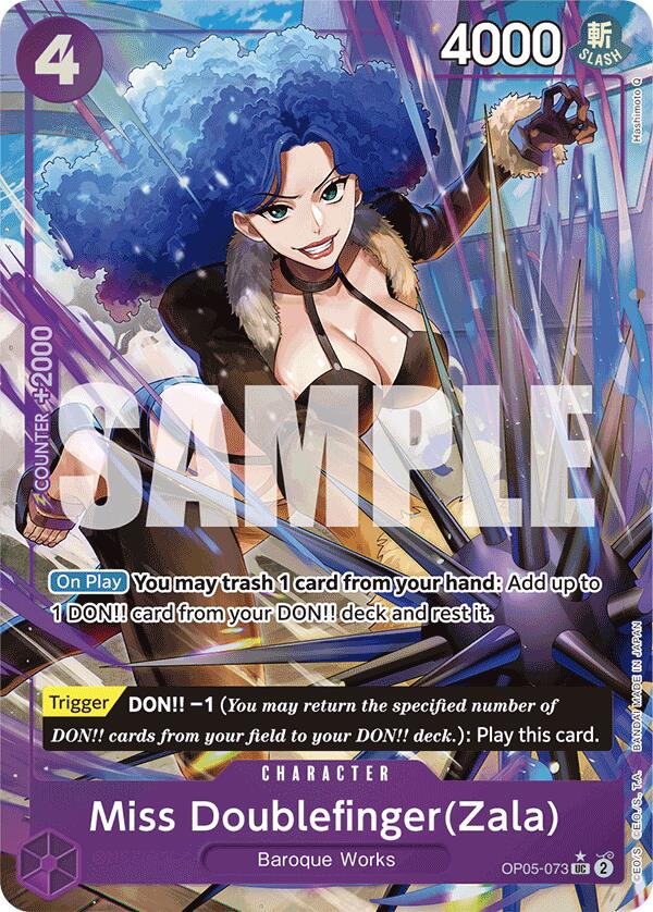 Miss Doublefinger(Zala) (Full Art) [Premium Booster -The Best-] | Card Merchant Takapuna