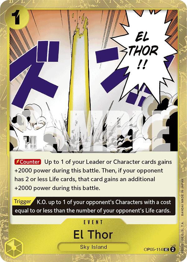 El Thor (Jolly Roger Foil) [Premium Booster -The Best-] | Card Merchant Takapuna