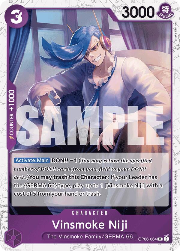 Vinsmoke Niji (OP06-064) (Jolly Roger Foil) [Premium Booster -The Best-] | Card Merchant Takapuna