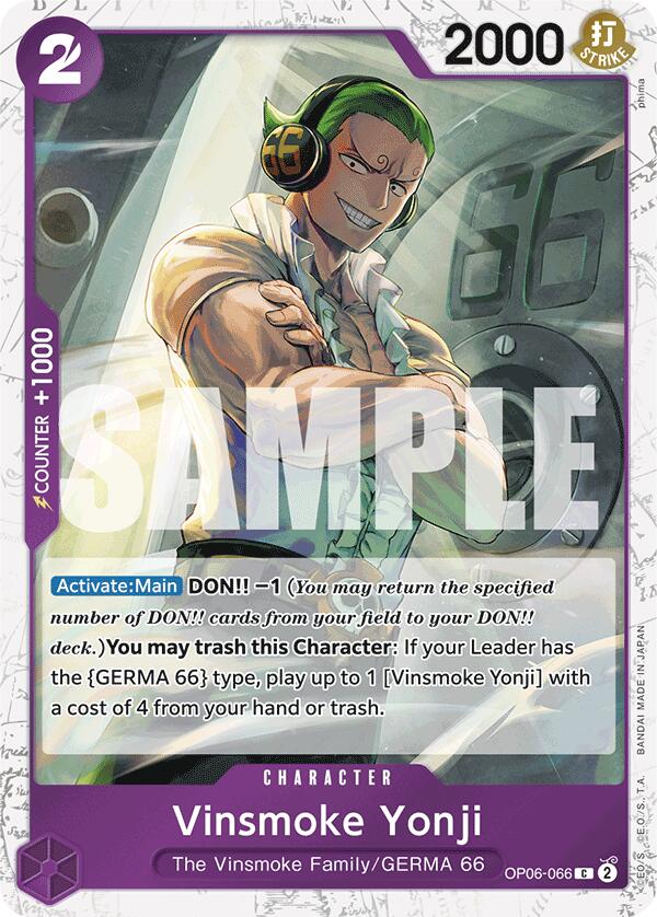 Vinsmoke Yonji (OP06-066) (Jolly Roger Foil) [Premium Booster -The Best-] | Card Merchant Takapuna