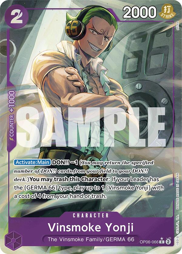 Vinsmoke Yonji (OP06-066) (Full Art) [Premium Booster -The Best-] | Card Merchant Takapuna