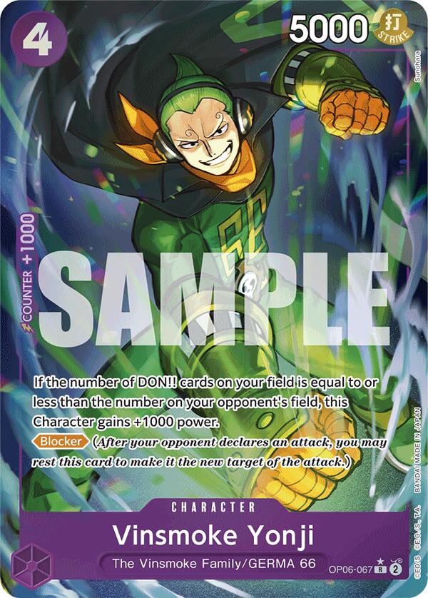 Vinsmoke Yonji (OP06-067) (Full Art) [Premium Booster -The Best-] | Card Merchant Takapuna