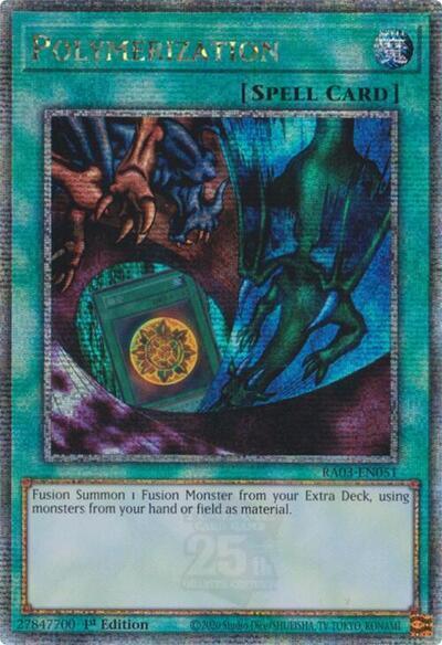 Polymerization (Alternate Art) (Quarter Century Secret Rare) [RA03-EN051] Quarter Century Secret Rare | Card Merchant Takapuna