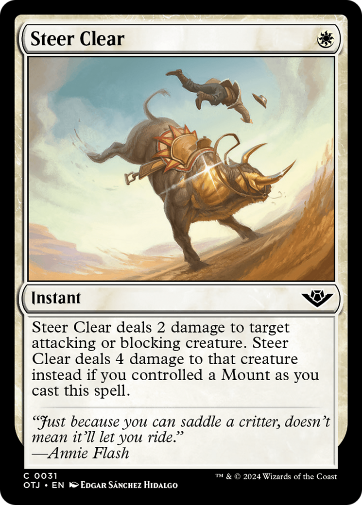 Steer Clear [Outlaws of Thunder Junction] | Card Merchant Takapuna