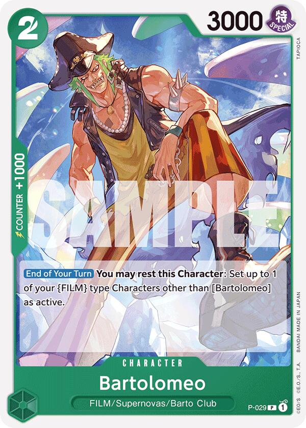 Bartolomeo (P-029) (Reprint) [Premium Booster -The Best-] | Card Merchant Takapuna