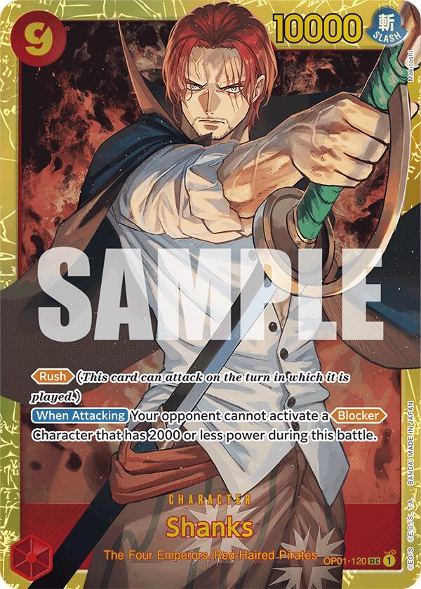 Shanks (OP01-120) (Reprint) [Premium Booster -The Best-] | Card Merchant Takapuna