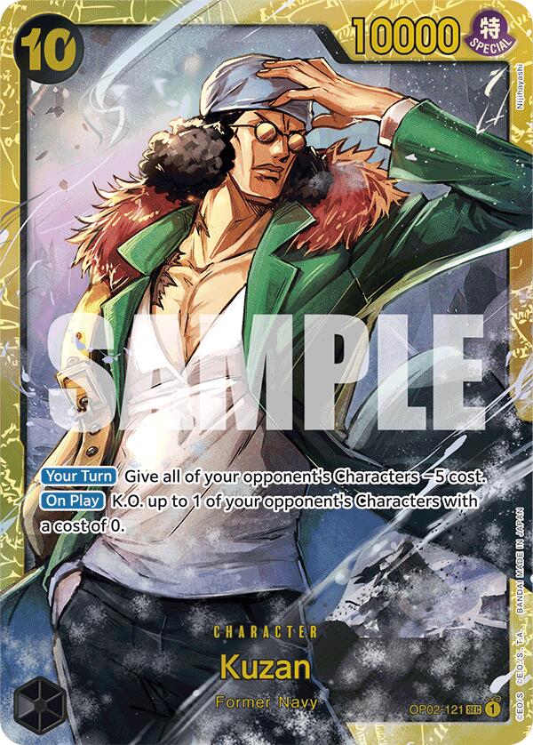 Kuzan (OP02-121) (Reprint) [Premium Booster -The Best-] | Card Merchant Takapuna