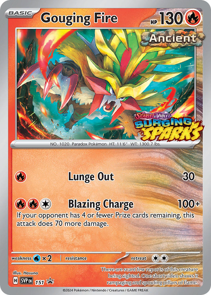 Gouging Fire (151) [Scarlet & Violet: Black Star Promos] | Card Merchant Takapuna