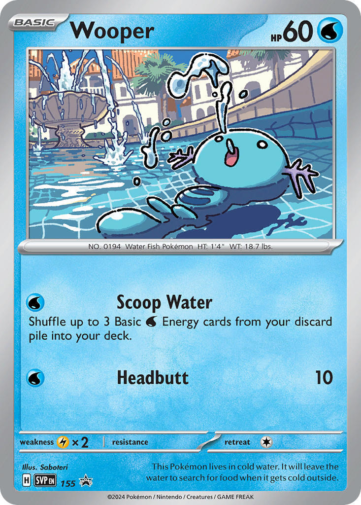 Wooper (155) [Scarlet & Violet: Black Star Promos] | Card Merchant Takapuna