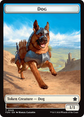 Dog // Beast (0033) Double-Sided Token [Foundations Tokens] | Card Merchant Takapuna