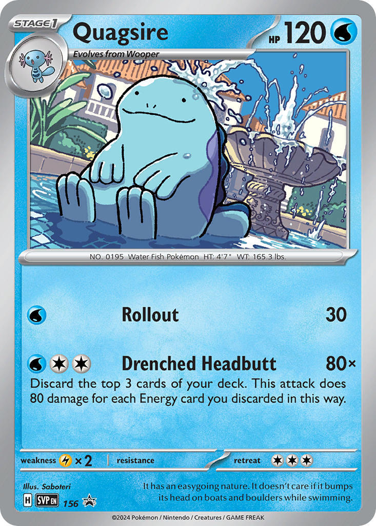 Quagsire (156) [Scarlet & Violet: Black Star Promos] | Card Merchant Takapuna