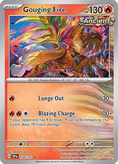 Gouging Fire (038/191) (Deck Exclusives) [Scarlet & Violet: Surging Sparks] | Card Merchant Takapuna