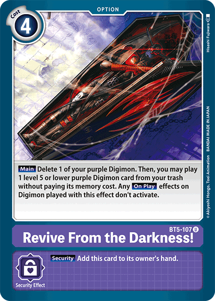 Revive From the Darkness! [BT5-107] [Battle of Omni] | Card Merchant Takapuna