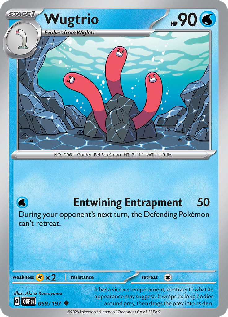 Wugtrio (059/197) [Scarlet & Violet: Obsidian Flames] | Card Merchant Takapuna