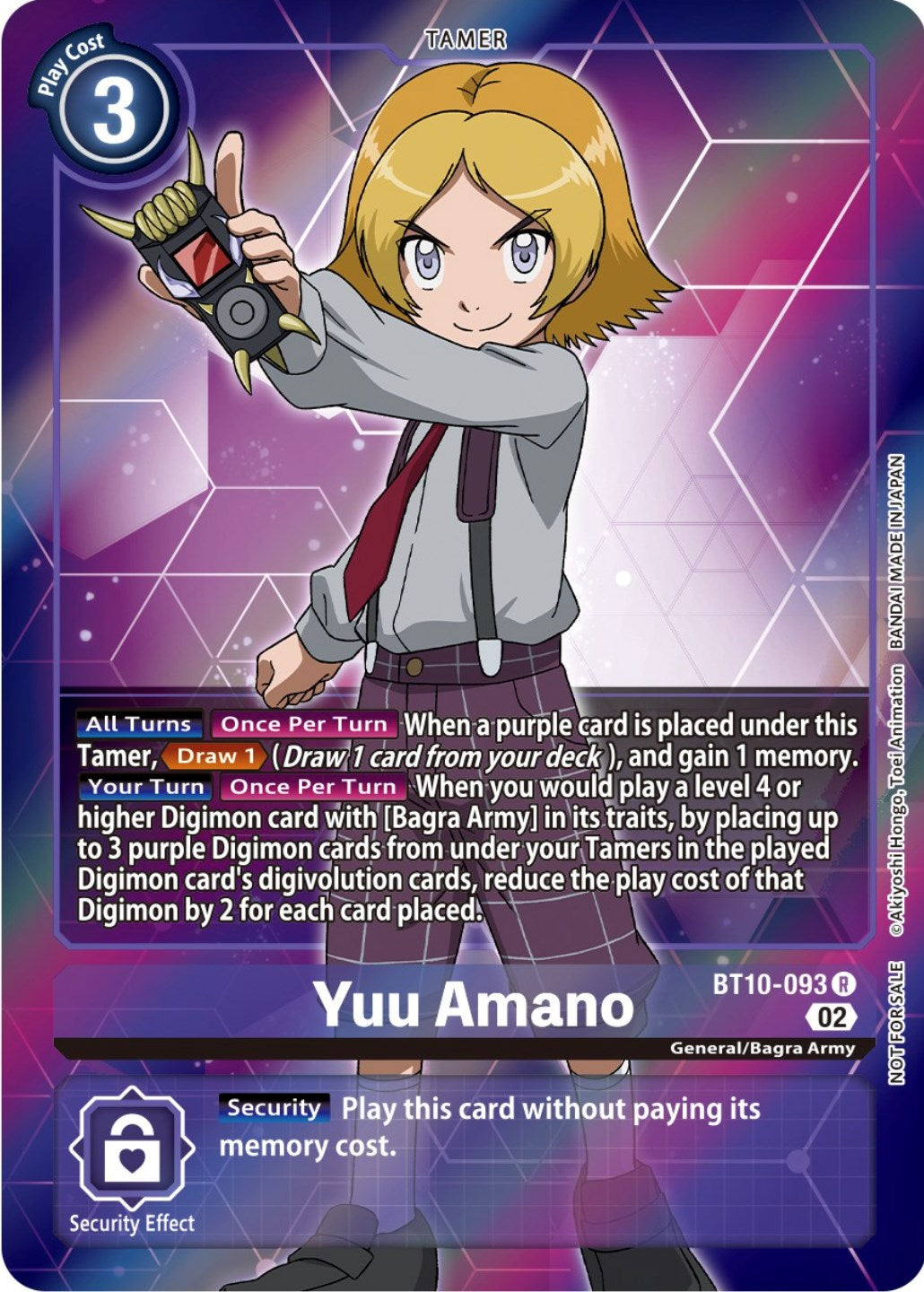 Yuu Amano [BT10-093] (Box Topper) [Xros Encounter] | Card Merchant Takapuna