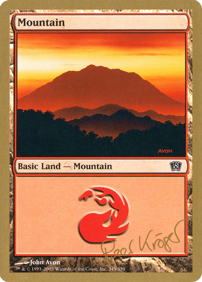 Mountain (pk345) (Peer Kroger) [World Championship Decks 2003] | Card Merchant Takapuna