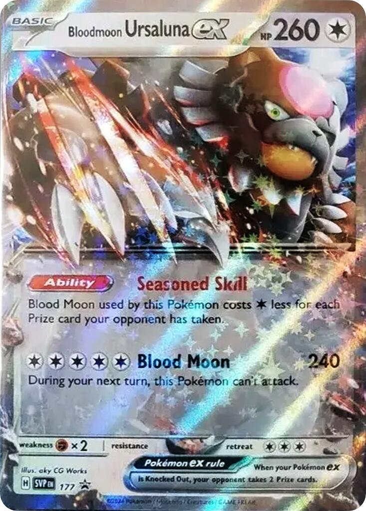 Bloodmoon Ursaluna ex (177) [Scarlet & Violet: Black Star Promos] | Card Merchant Takapuna