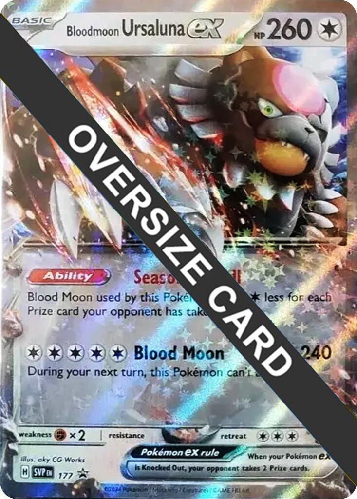 Bloodmoon Ursaluna ex (177) (Jumbo Card) [Scarlet & Violet: Black Star Promos] | Card Merchant Takapuna