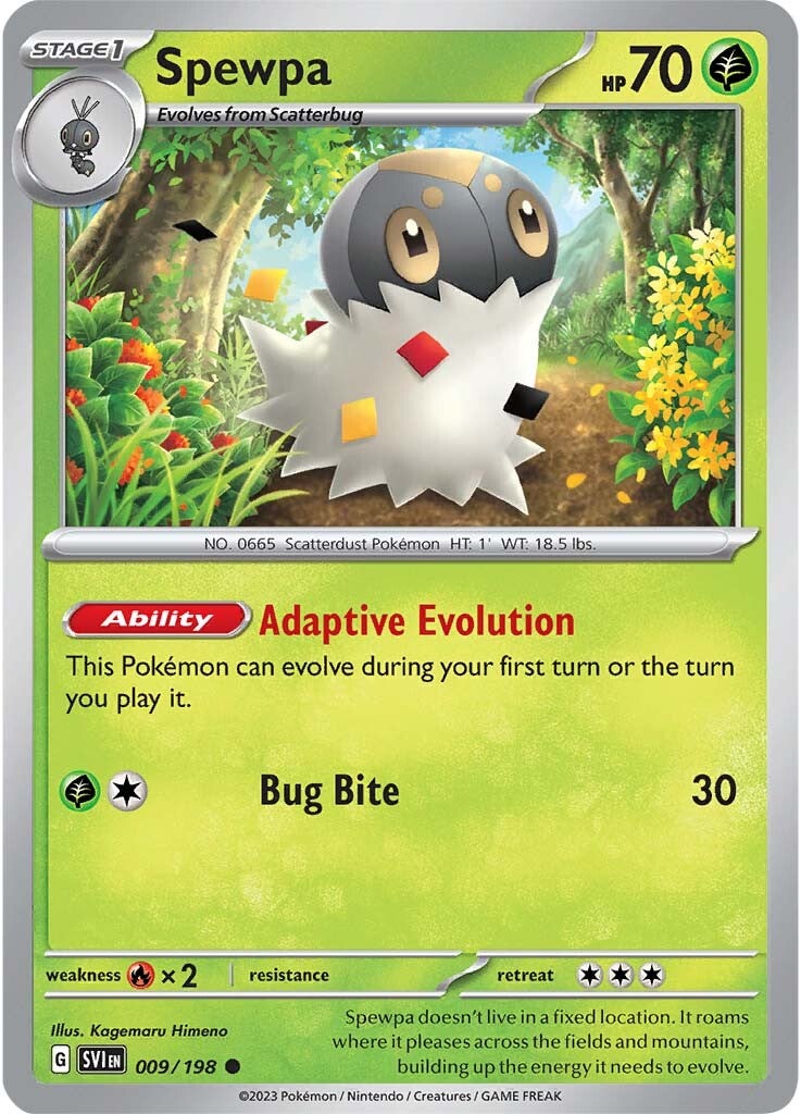 Spewpa (009/198) [Scarlet & Violet: Base Set] | Card Merchant Takapuna