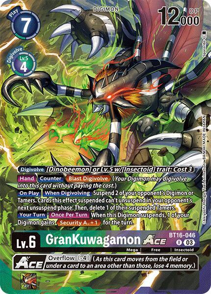 GranKuwagamon ACE [BT16-046] (Alternate Art) [Special Limited Set] | Card Merchant Takapuna