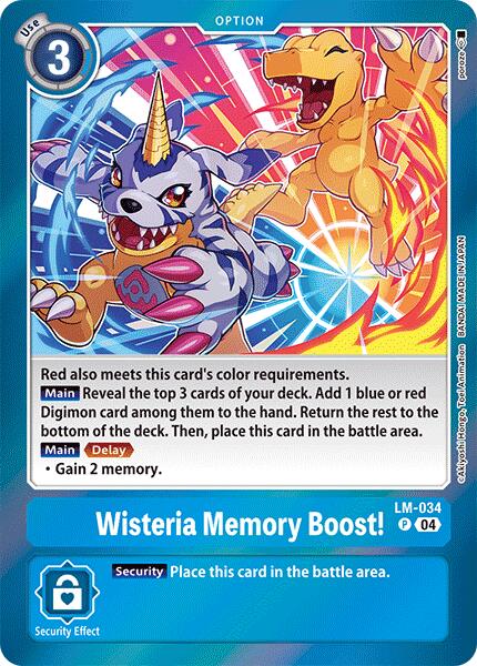 Wisteria Memory Boost! [LM-034] [Special Limited Set] | Card Merchant Takapuna