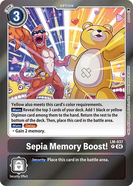 Sepia Memory Boost! [LM-037] [Special Limited Set] | Card Merchant Takapuna