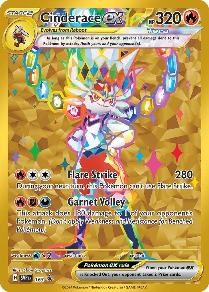 Cinderace ex (163) [Scarlet & Violet: Black Star Promos] | Card Merchant Takapuna