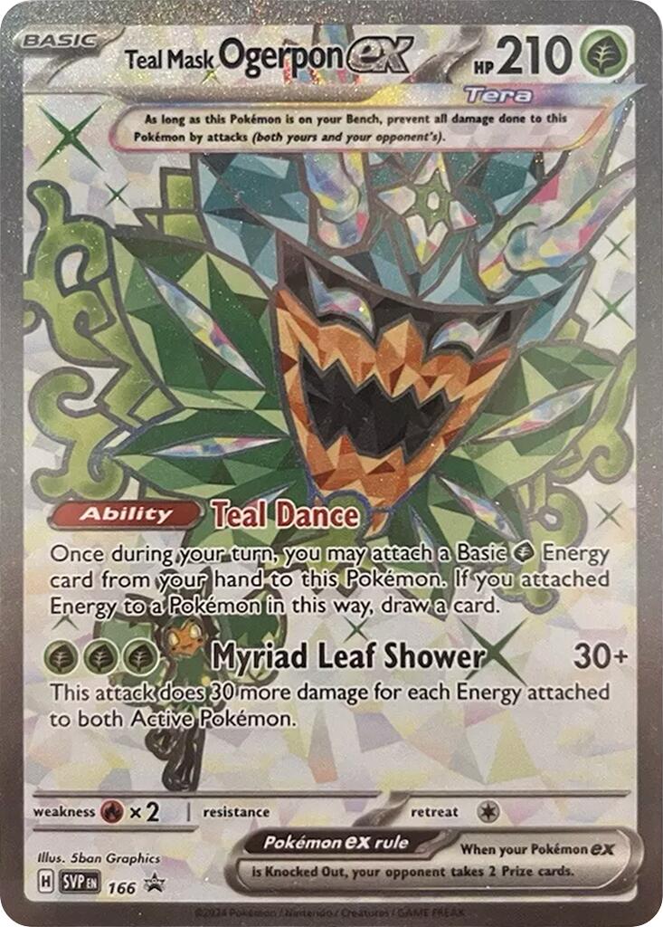 Teal Mask Ogerpon ex (166) [Scarlet & Violet: Black Star Promos] | Card Merchant Takapuna