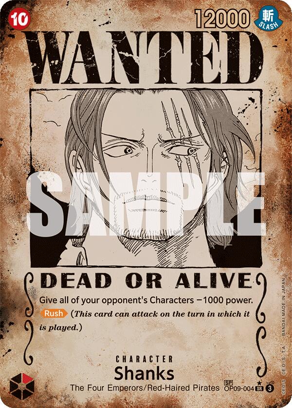 Shanks (Wanted Poster) [Emperors in the New World] | Card Merchant Takapuna