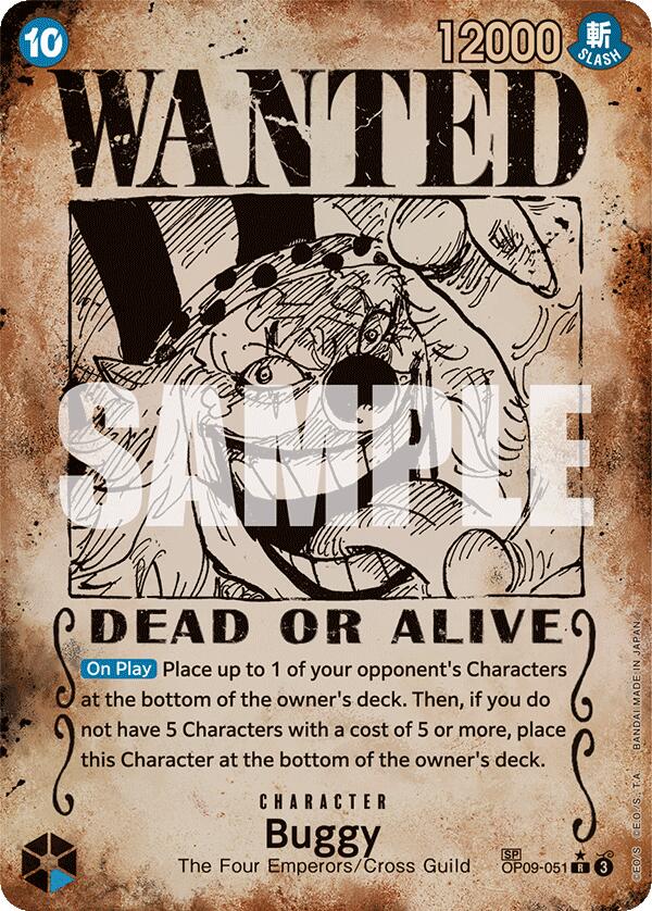 Buggy (Wanted Poster) [Emperors in the New World] | Card Merchant Takapuna