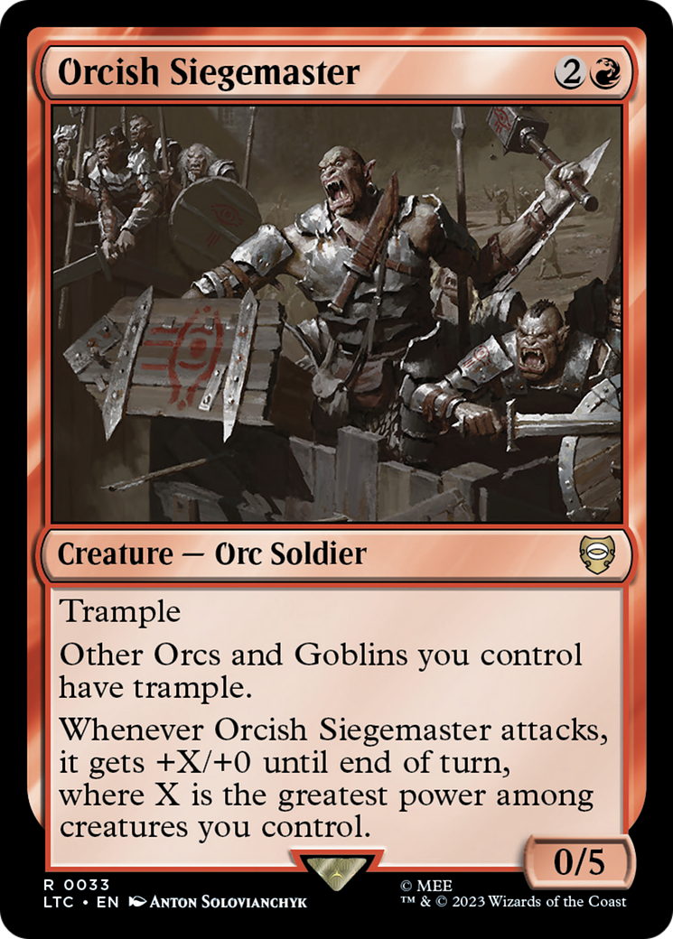 Orcish Siegemaster [The Lord of the Rings: Tales of Middle-Earth Commander] | Card Merchant Takapuna