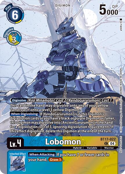 Lobomon [BT17-022] (Legend Pack 2024 Box Topper) [Chain of Liberation] | Card Merchant Takapuna