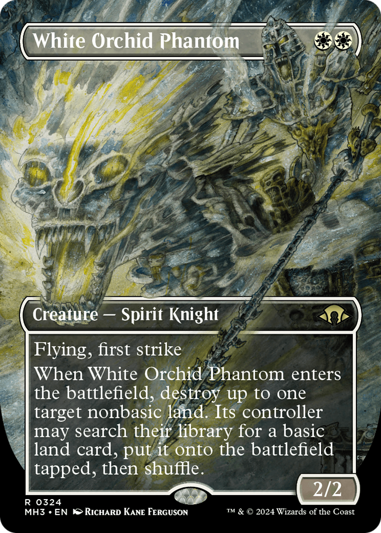 White Orchid Phantom (Borderless) [Modern Horizons 3] | Card Merchant Takapuna