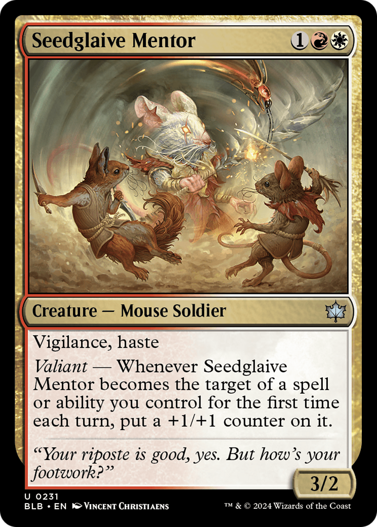 Seedglaive Mentor [Bloomburrow] | Card Merchant Takapuna