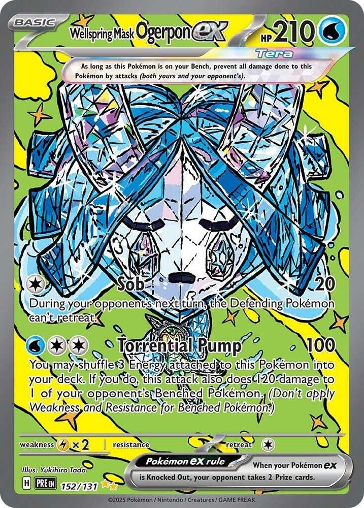 Wellspring Mask Ogerpon ex (152/131) [Scarlet & Violet: Prismatic Evolutions] | Card Merchant Takapuna