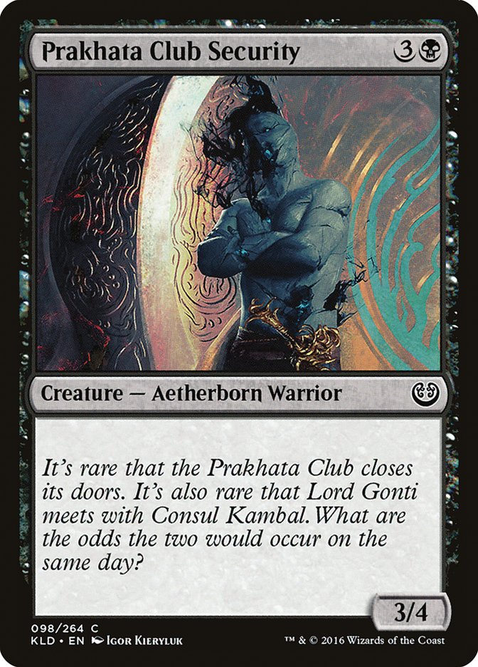 Prakhata Club Security [Kaladesh] | Card Merchant Takapuna