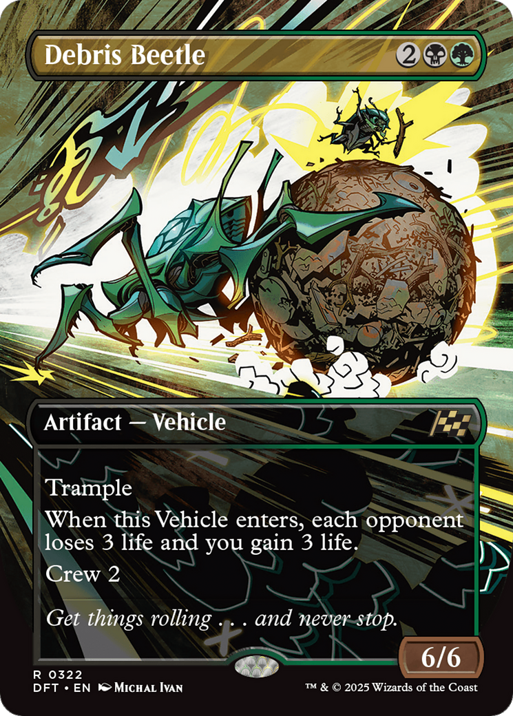 Debris Beetle (Borderless) [Aetherdrift] | Card Merchant Takapuna