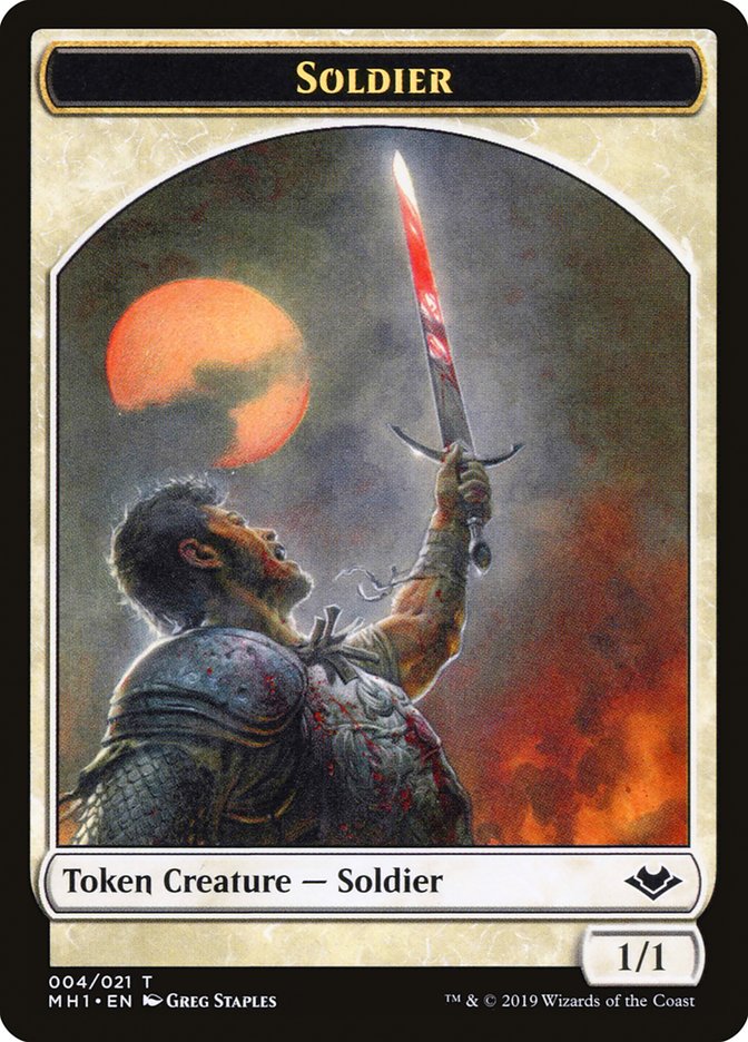 Angel (002) // Soldier (004) Double-Sided Token [Modern Horizons Tokens] | Card Merchant Takapuna