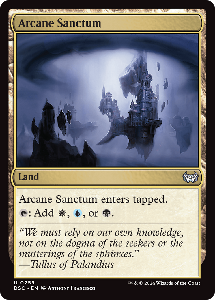 Arcane Sanctum [Duskmourn: House of Horror Commander] | Card Merchant Takapuna