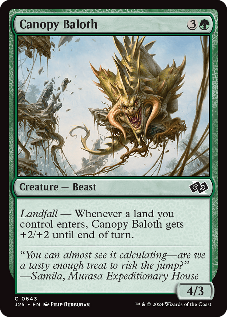 Canopy Baloth [Foundations Jumpstart] | Card Merchant Takapuna