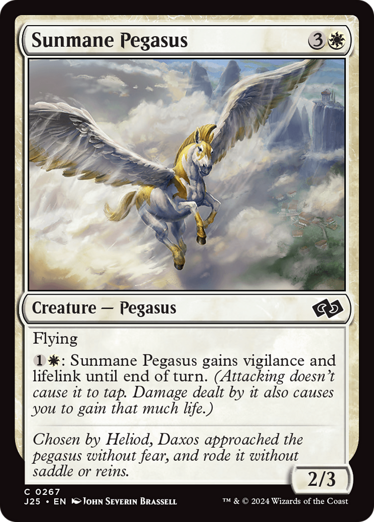 Sunmane Pegasus [Foundations Jumpstart] | Card Merchant Takapuna