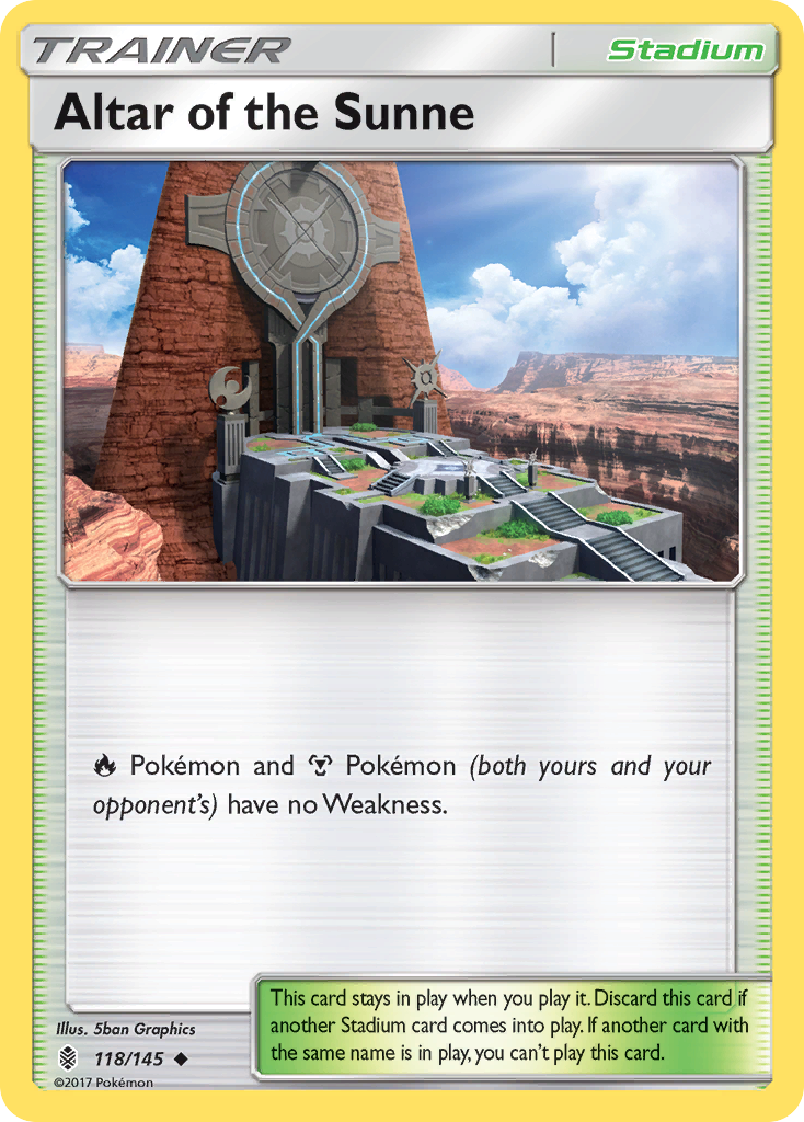 Altar of the Sunne (118/145) [Sun & Moon: Guardians Rising] | Card Merchant Takapuna