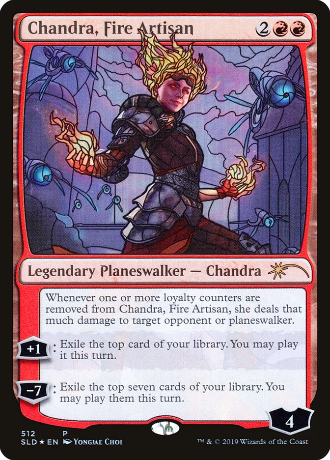 Chandra, Fire Artisan (Stained Glass) [Secret Lair Drop Promos] | Card Merchant Takapuna