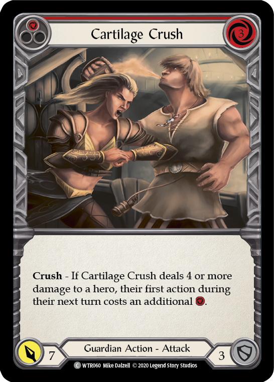 Cartilage Crush (Red) [U-WTR060] (Welcome to Rathe Unlimited)  Unlimited Rainbow Foil | Card Merchant Takapuna