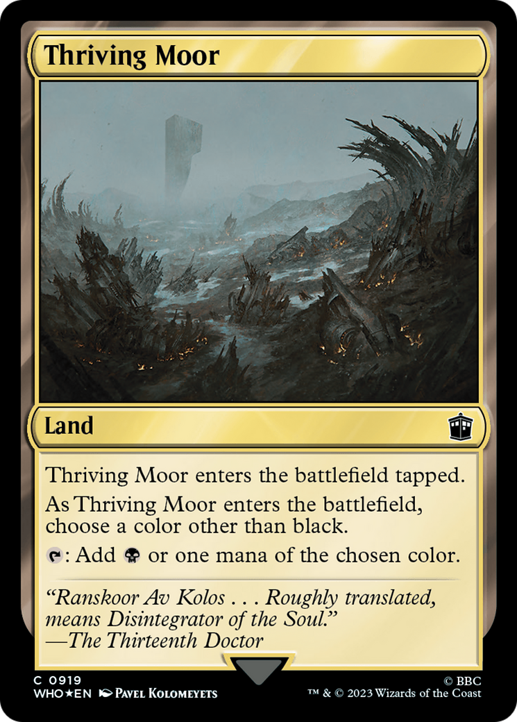 Thriving Moor (Surge Foil) [Doctor Who] | Card Merchant Takapuna