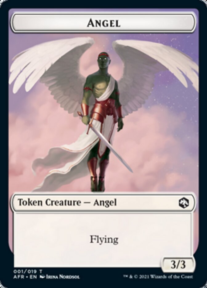 Angel Token [Dungeons & Dragons: Adventures in the Forgotten Realms Tokens] | Card Merchant Takapuna