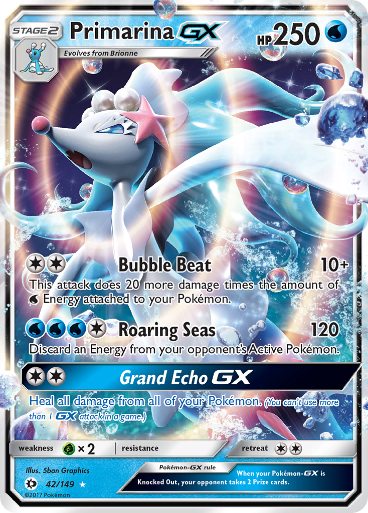 Primarina GX (42/149) [Sun & Moon: Base Set] | Card Merchant Takapuna