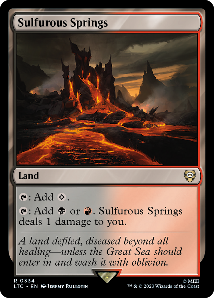 Sulfurous Springs [The Lord of the Rings: Tales of Middle-Earth Commander] | Card Merchant Takapuna