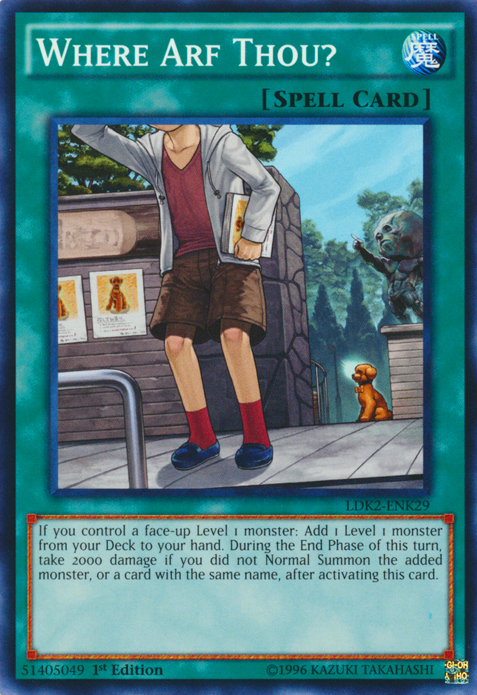 Where Arf Thou? [LDK2-ENK29] Common | Card Merchant Takapuna